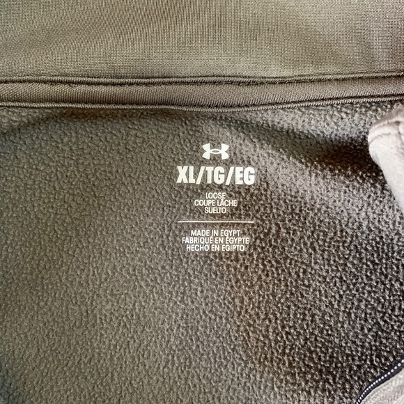 Men's Under Armour Gray 1/4 Zip Performance Pullover Top Size XL - Picture 3 of 5